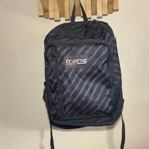 EUC TRANS BY JANSPORT XL Black and Gray Backpack with 5 separate